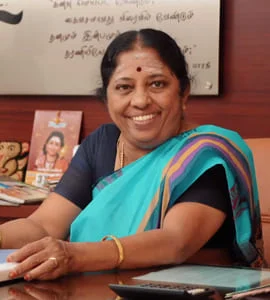 A Image of Smt. Radha Ramasamy Treasurer of Vidhyasagar International Public School